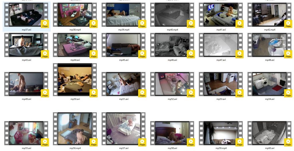 85.41GB/110 videos/AVIHacked home cameras (sex, dressing up, etc ... pic