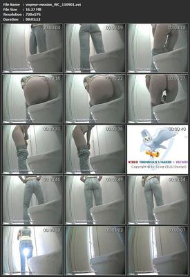 [472 MB] [Voyeur-russian.com] WC (30 Clips, Set 1109) / Versteckte Kamera in der Damentoilette [2011, Pinkeln, SiteRip]