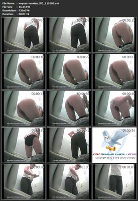 [596 MB] [Voyeur-russian.com] WC (juego de 31 rodillos 1110) / Cámara oculta en el baño de mujeres [2011 g., Orinar, SiteRip]