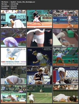 [144 MB] [Upskirt] Upskirt Tennis / joueurs de tennis sous la jupe !! 