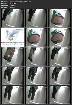 [182 MB] [Voyeur-russian.com] WC (conjunto de 10 rolos 1201) / Câmera escondida no banheiro feminino [2012 g., Peeing, SiteRip]