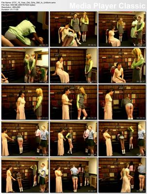 [659 MB] 19 Year Old Girls Still In Uniform / 19 year old girl was still wearing uniforms (Uniform Discipline) [2005, BDSM (spanking, humiliation, punishment), DVDRip]