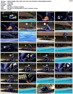 [1.21 GB] [rubbereva.com] Purple Rubber Pool Game / Purple Rubber Games in the Pool (6 Pieces) [2013, Fetish, Rubber, Latex, Dildo, 1080p, SiteRip]