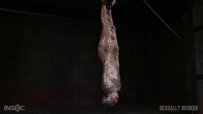 [704 MB] [SexuallyBroken.com] Tough London River Mummified in Plastic Wrap and Facefucked in Inverted Suspension by BBC! / March 14, 2016 / London River, Matt Williams, Jack Hammer [2016, BDSM, Bondage, Domination, Blowjob, 720p, HDRip]