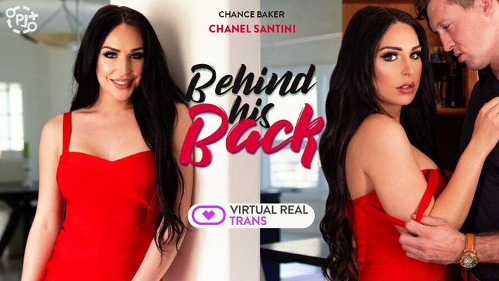 [1.1 GB] [VirtualRealTrans.com] Chanel Santini (Behind His Back) [2018, Brunette, POV, American, Big Tits, Hardcore, Cowgirl, Blowjob, Rounded Ass, Anal, Bareback, Shemale, Virtual Reality, 3D, QHD, Gear VR, 30fps, 1600p]