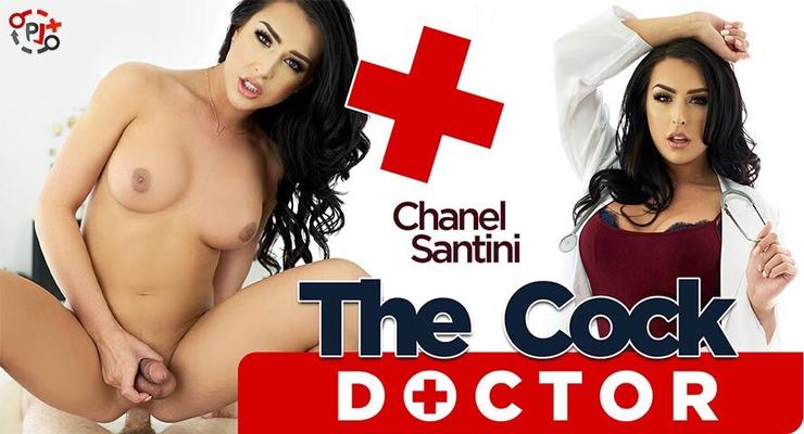 [1.43 ГБ] [VRBTrans.com] Chanel Santini (Deep Examination) [2017, POV, Американка, Большие сиськи, Округлая задница, Брюнетка, Хардкор, Наездница, Минет, Анал, Без презерватива, Трансы, Медсестра, Виртуальная реальность, 3D, QHD 