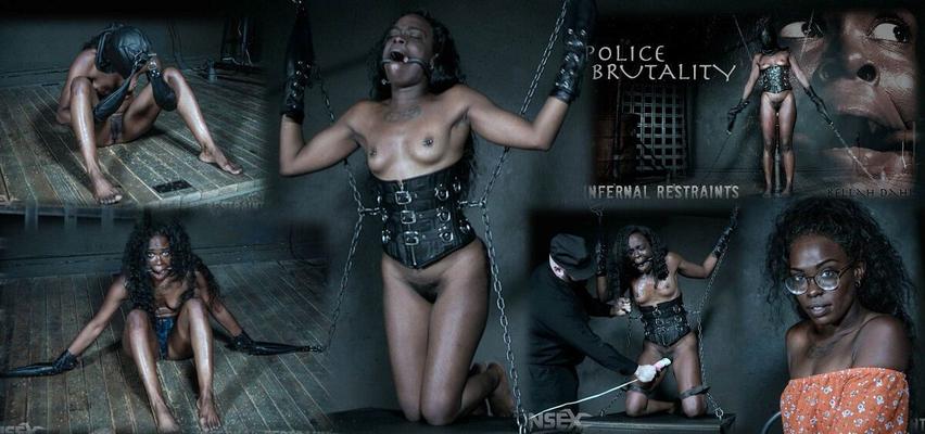 [2.46 GB] [InfernalRestraints.com] Bellah Dahl - Police Brutality (09.08.2019 g) [2019 g, BDSM, Bondage, Vibrator, Flogging, Clothespins, Toys, Caning, Ebony, SiteRip, 720p]