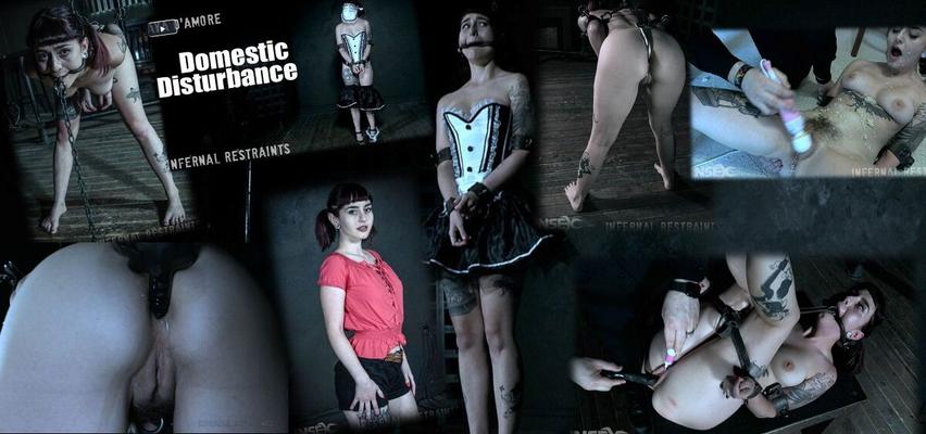 [1,4 Go] [InfernalRestraints.com] Ava D'Amore - Domestic Disturbance (02.08.2019 g) [2019 g, BDSM, Bondage, Jeu anal, Doigté anal, Crochet anal, Vibrateur, Pinces à tétons, Zapper, Gode, Jeu électrique 