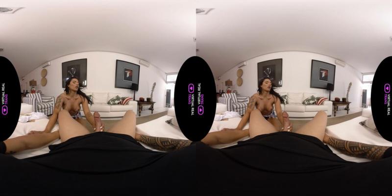 [VirtualRealTrans.com] Sabrina Alves & Victor Hugo (I Love to Dance) [2022, Transsexuals, Shemale, Male on Shemale, Shemale on Male, Anal, Hardcore, VR, 5K, 3D, 180, 2700p]