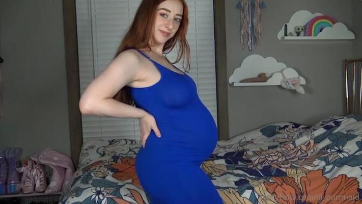 [Onlyfans.com] Michelle Milkers alias Lil Purrmaid – Pregnant In Blue [2022, Solo, schwanger, 1080p, SiteRip]