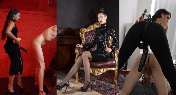 [iwantclips.com] Maya Sin (14 Videos) [2023, FemDom, Latex, Strapon, Chastity Cage, Ballbusting, 1080p, 2160p]